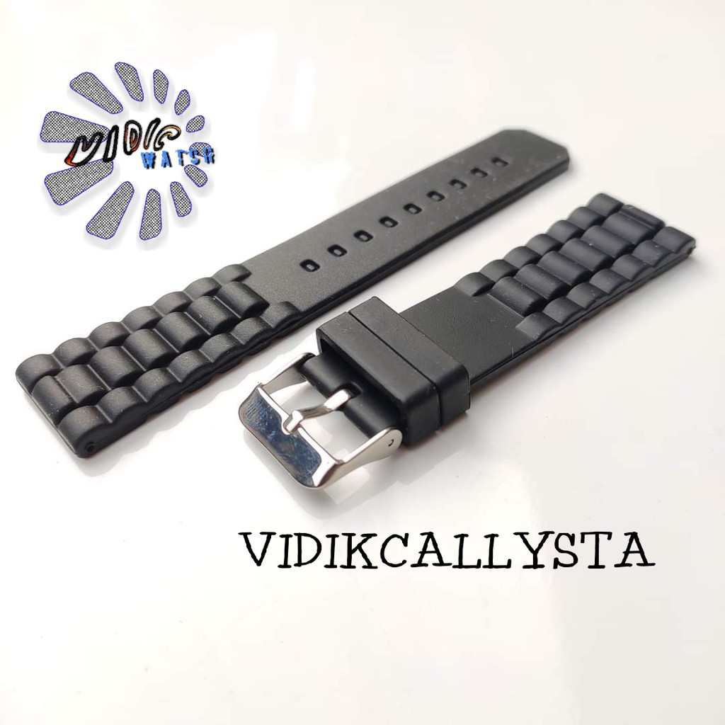 22mm Strap For Watch Universal Kualitas Bagus Hitam 22 MM