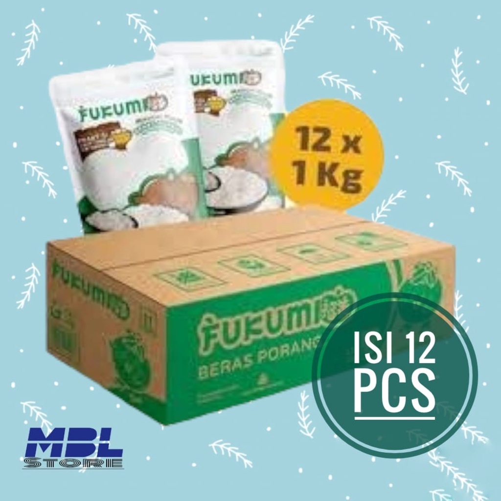 

Fukumi Beras Porang 1 dus isi 12 pouch @1kg