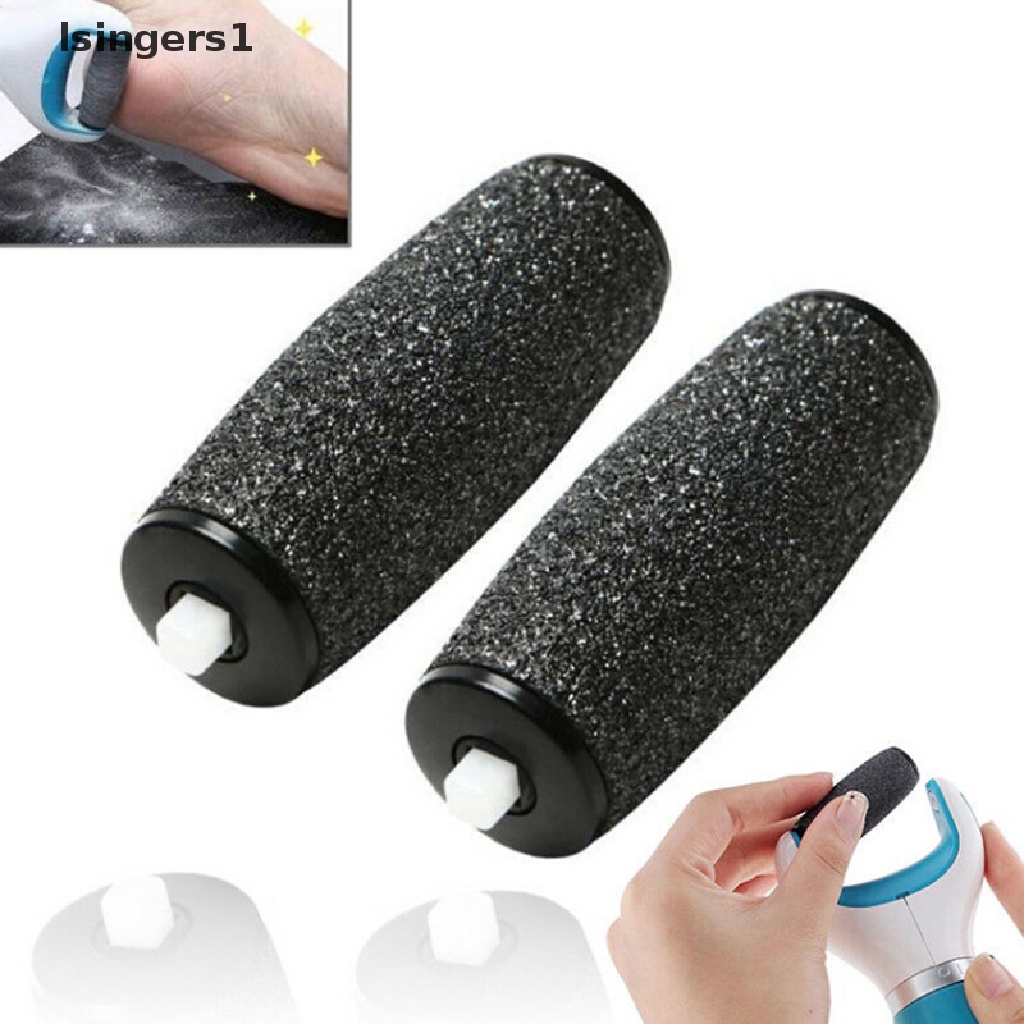 (lsingers1) 4pcs / Set Kepala Roller Amplas Kaki Elektrik Pengganti Untuk Pedicure