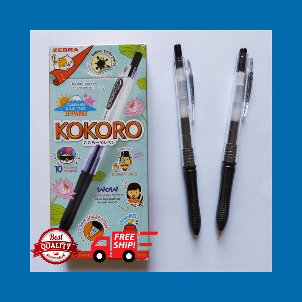 

PENA ZEBRA KOKORO GEL 0.5MM PCS