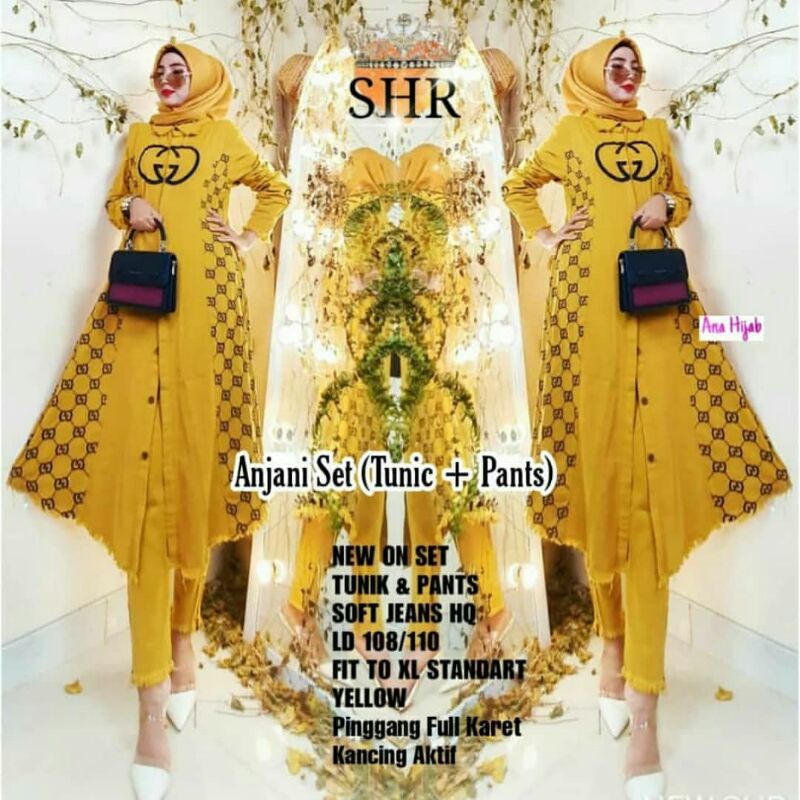 STELAN.GURITA SHR PREMIUM GAMIS JEANS GAMIS TERBARU FASHION WANITA GAMIS IMPORT