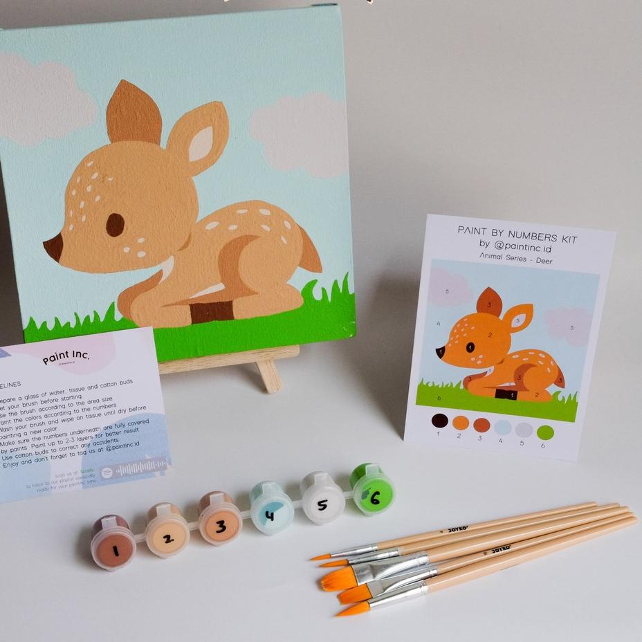 

New! Paint by Numbers Kit Animal Series Paint Inc. ID | Painting Kit | Paint by Number | Gifts | Hadiah | Hampers ,.