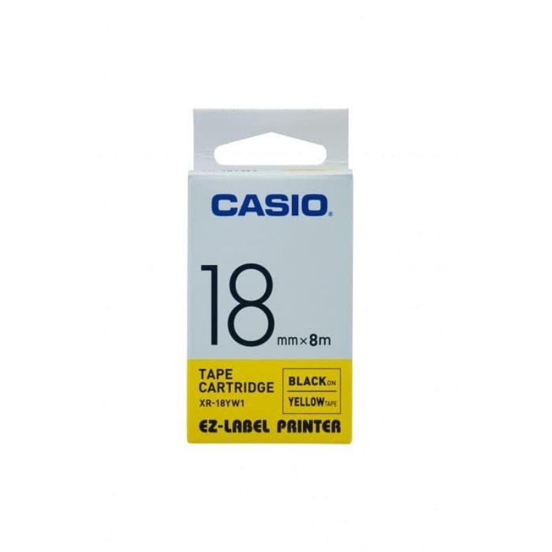 

Label Printing Casio 18mm Yellow XR-18YW1