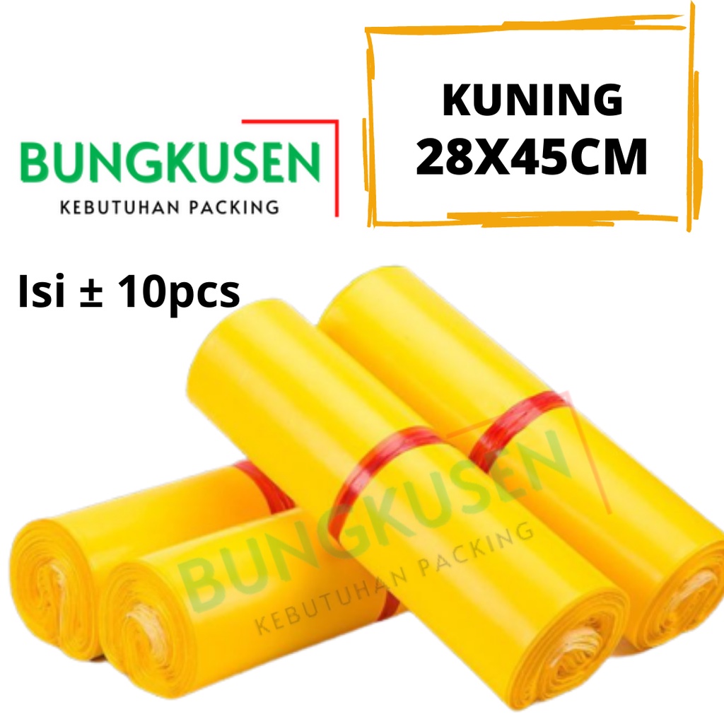 

Polymailer 28x45CM Isi 10pcs Kuning Semi Glossy Plastik Packing Plastik Olshop Peralatan Packing Plastik Online Shop Plastik Baju Plastik Polymailer Hijab Tas Jilbab Sepatu Aksesoris Plastik Warna Bungkus