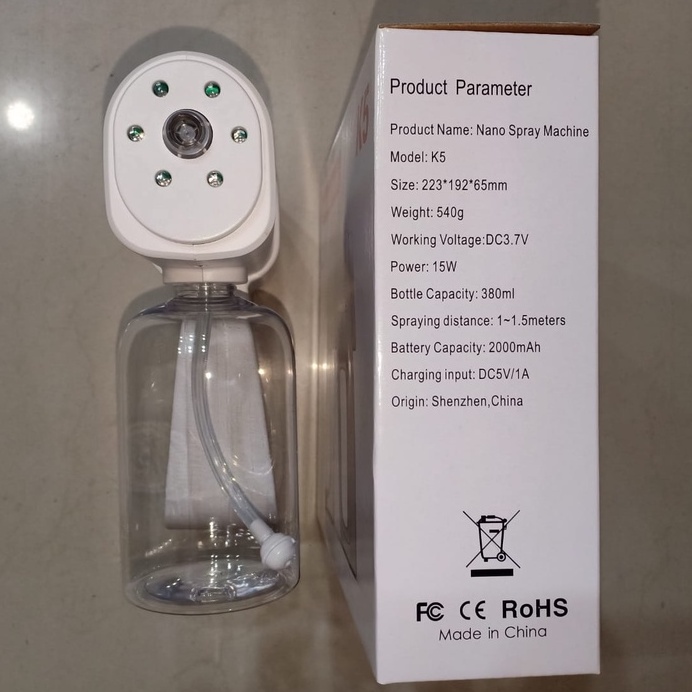 Nano spray sprayer gun machine k5 wireless rechargeable elektrik terlaris