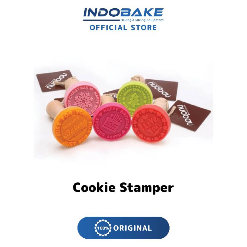 Unopan Cookie Stamper - Stamp Kue Roti Kering Cutter Cookie Cookies Biskuit Biscuit Mold / Cookie Stamp / Cetakan Coklat Cookies