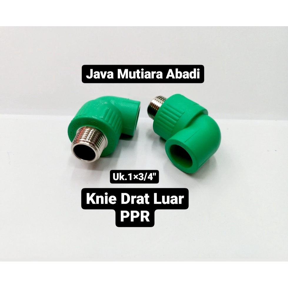knee knie drat luar PPR 1x3/4''/32mm x 25mm Elbow Rucika PPR