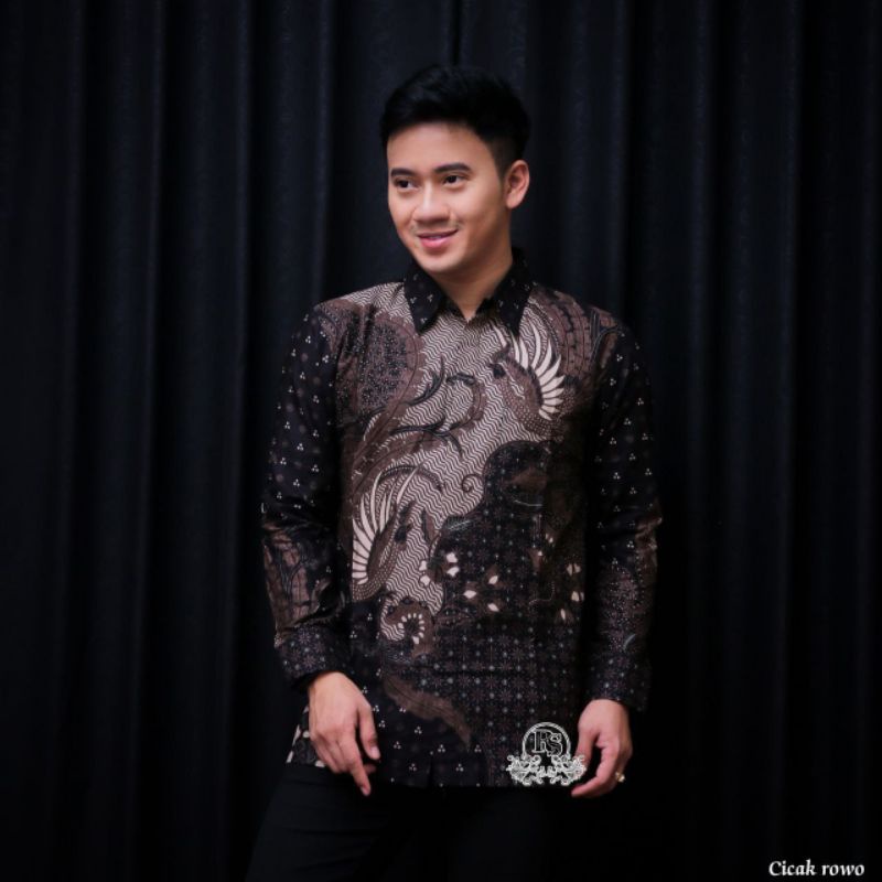 (BISA COD) kemeja batik pria lengan panjang kemeja formal baju batik modern batik pria