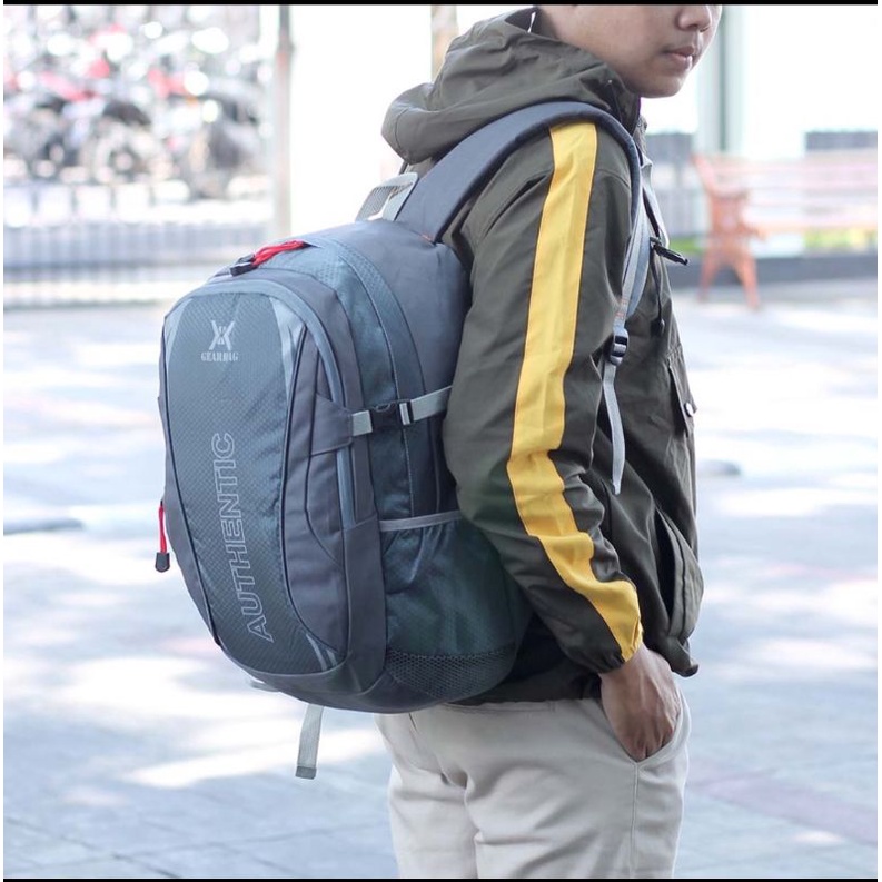 AUTHENTIC  NEW YEAR SALE!! POWER V325 Backpack Tas Laptop Ransel Tebal Besar - HITAM