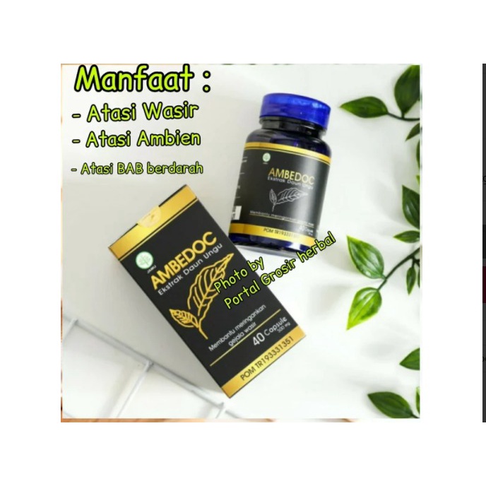 AMBEDOC Obat wasir / salep wasir / jamu wasir / Herbal wasir / BAB berdarah BPOM