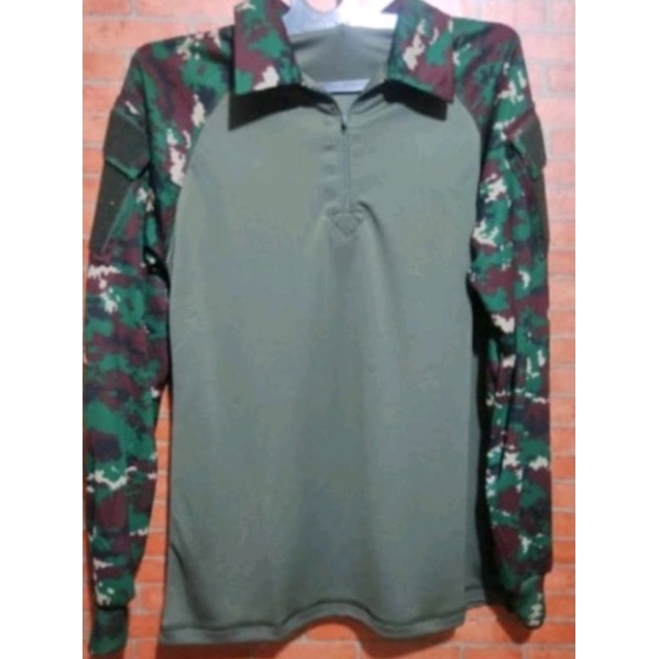 koas bdu ful drit loreng TNI/kaos lapangan/kaos tactical