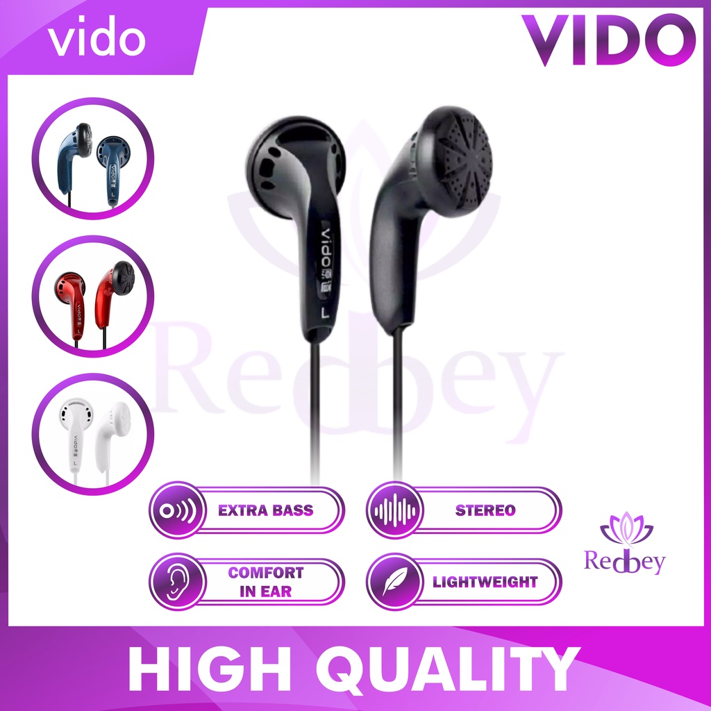earbud Vido headset original earphone Legend BASS