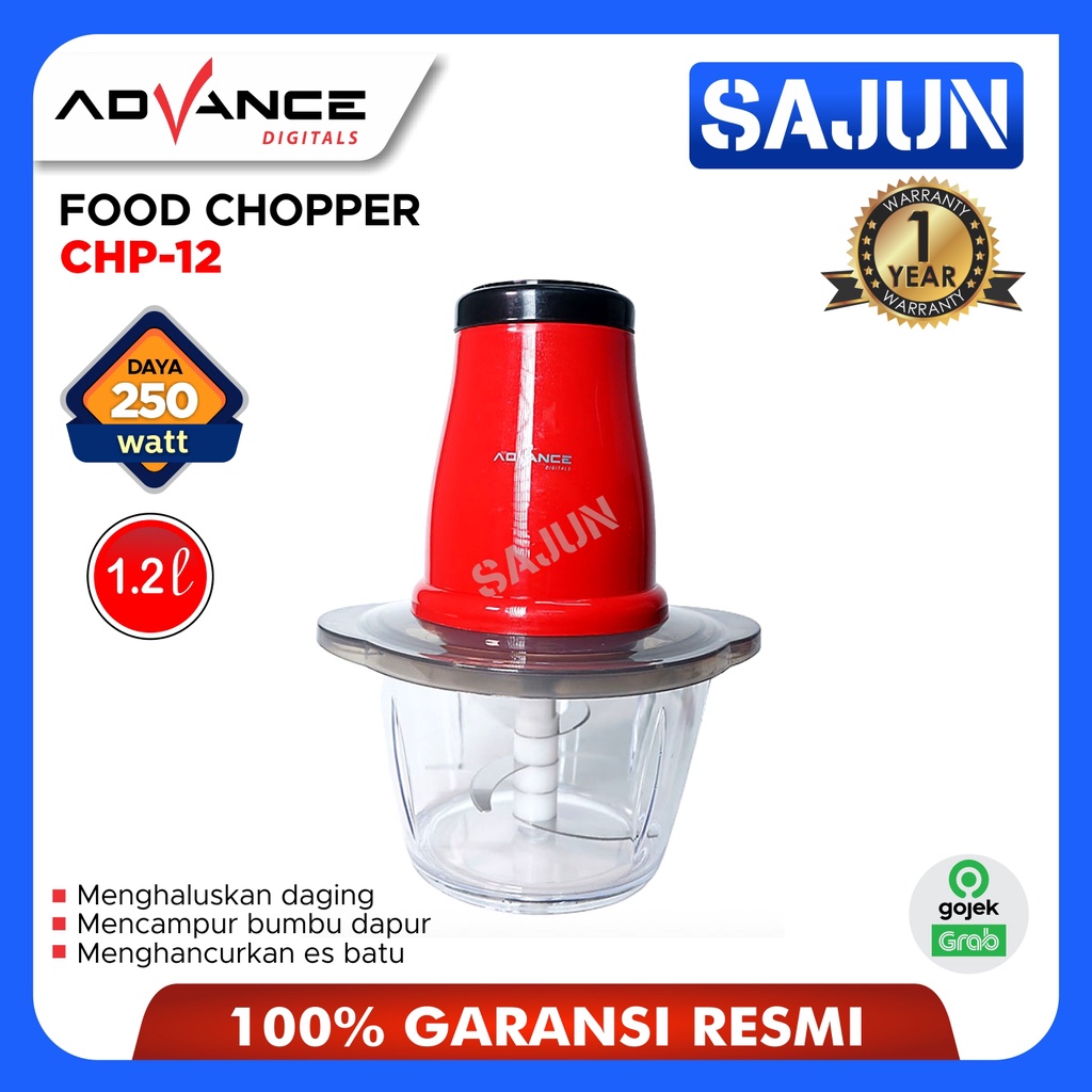 Advance Food Chopper CHP-12 Food Processor Penggiling Daging CHP12