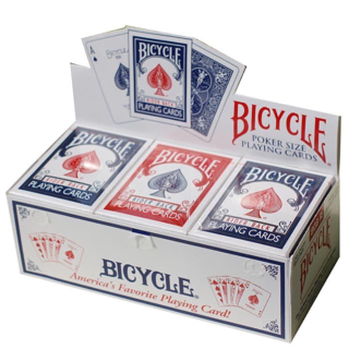 Termurah Bicycle Rider Playing Card Deck Merah Biru Blue Red Poker Sulap