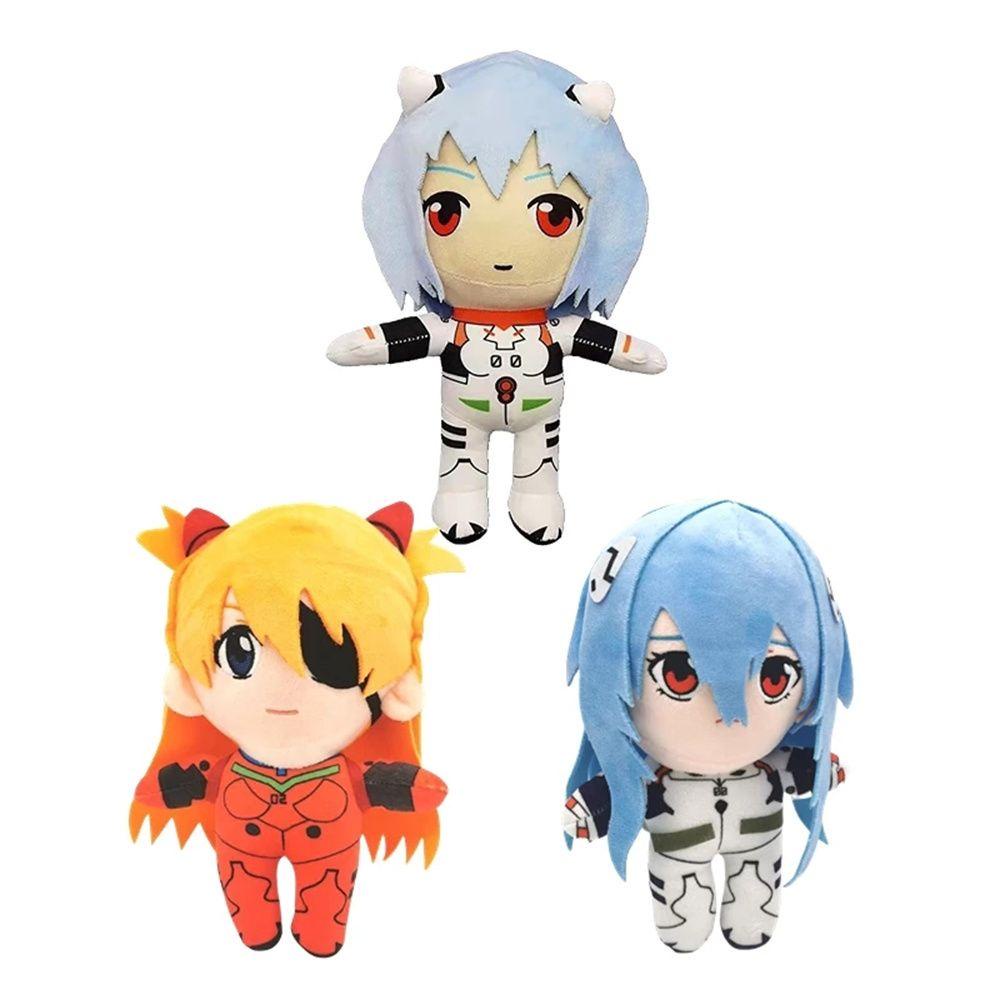 Needway   Evangelion EVA Plush Doll Natal Untuk Anak Anime Ayanami Rei Kartun Boneka Cosplay Mainan Mewah