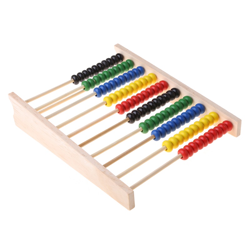 Mary Abacus 10-row Colorful Beads Counting Kid Maths Belajar Mainan Edukasi