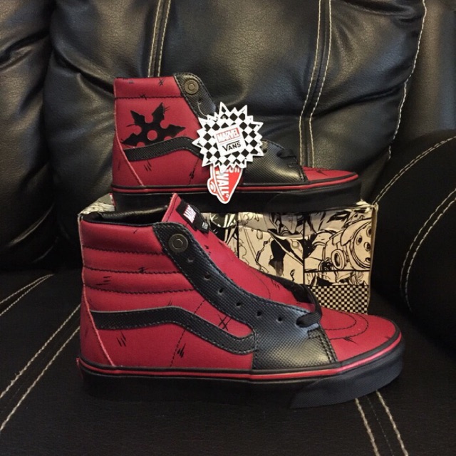 Vans Sk8-Hi x Marvel studio Deadpool Original BNIPWT