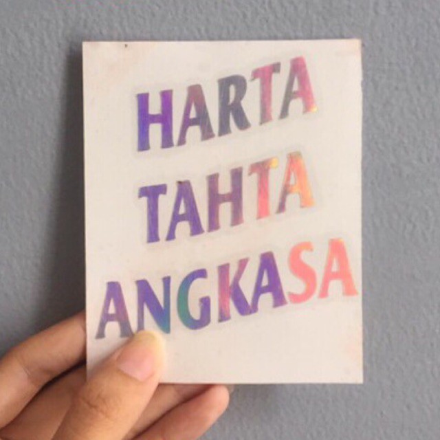 

Cutting Stiker Hologram, Cetak stiker hologram, Stiker Harta Tahta