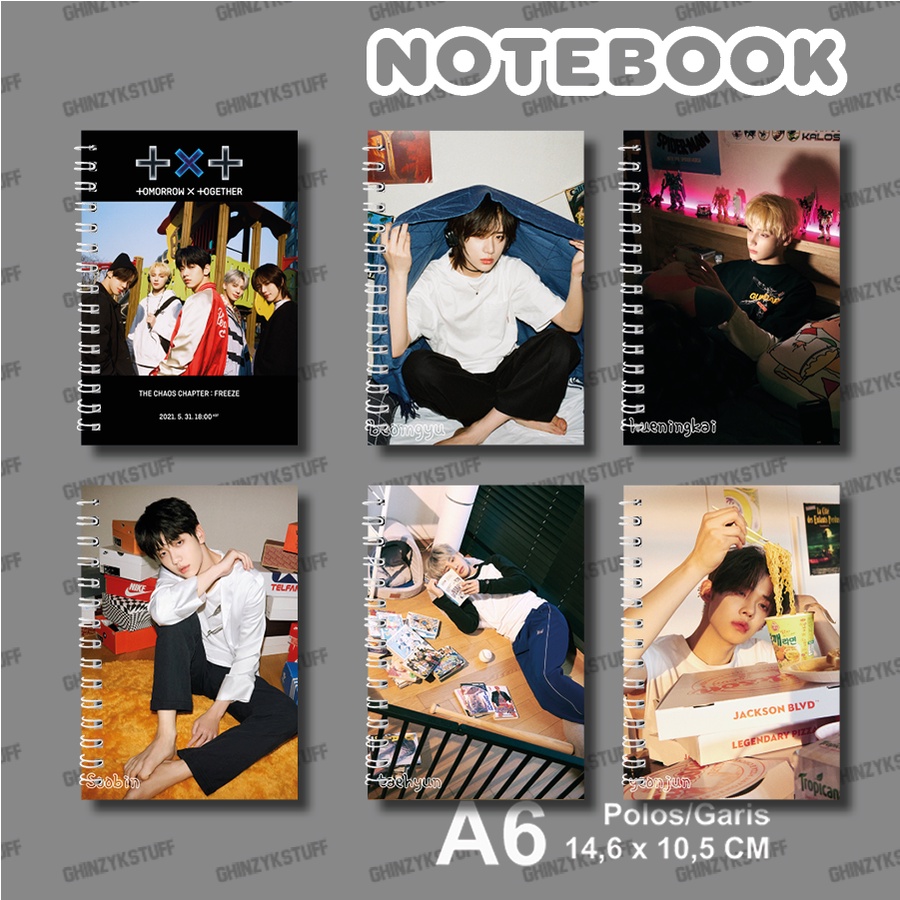 

Notebook KPOP TXT The Chaos Chapter- FREEZE Boy Ver Ukuran A6 10,5 cm x 14,8 cm