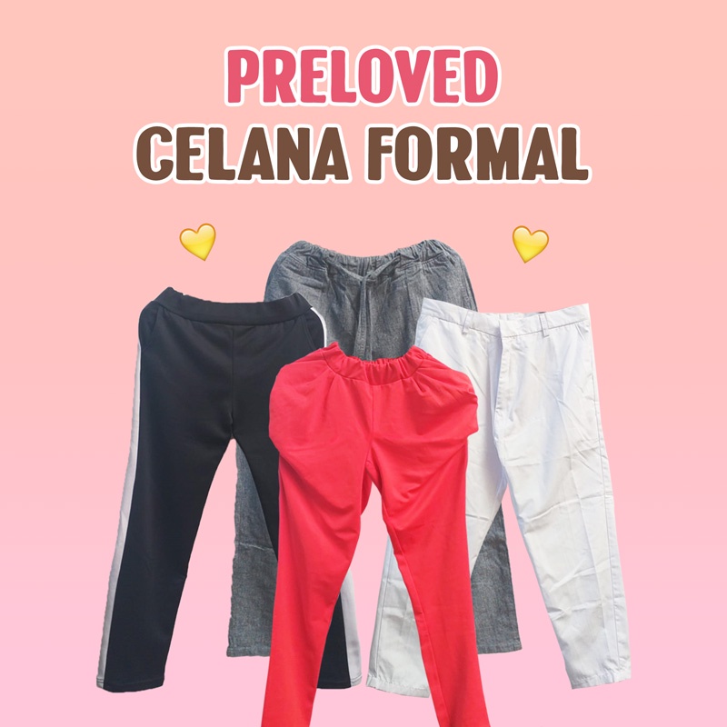 [ PRELOVED ] CELANA PANJANG KULOT BAWAHAN / BAHAN SCUBA STRETCH / KULOT LONG MUSLIM / CELANA KERUT B