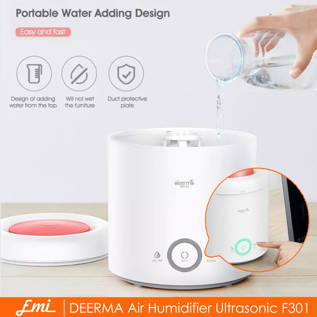 Deerma Humidifier F301 Mute Ultrasonic Air Humidifier Aromatherapy Oil