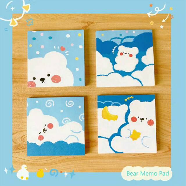 

BEAR MEMO PAD LUCU