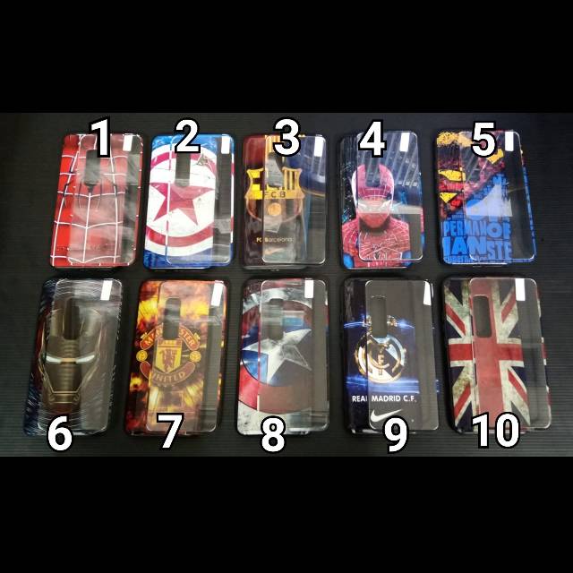 AM Antislip Marvel +Tempered Glass Samsung A10 M20 M10 Vivo V20 V15pro V17pro A50s Realme C15 C12 C17