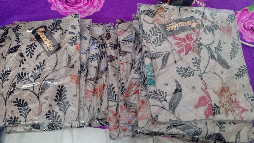 Bswart Batik Hrb026 Kenongo Hem Pendek Padi Pekalongan M L Xl Xxl Batik Pria Murah Modern Grosir