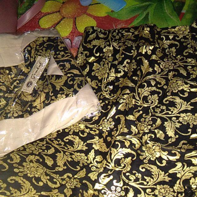 Sisa Hitam Barry Set Maheswari Prada Couple Baju Sarimbit Kondangan Batik Prada Flower Muslim Floral