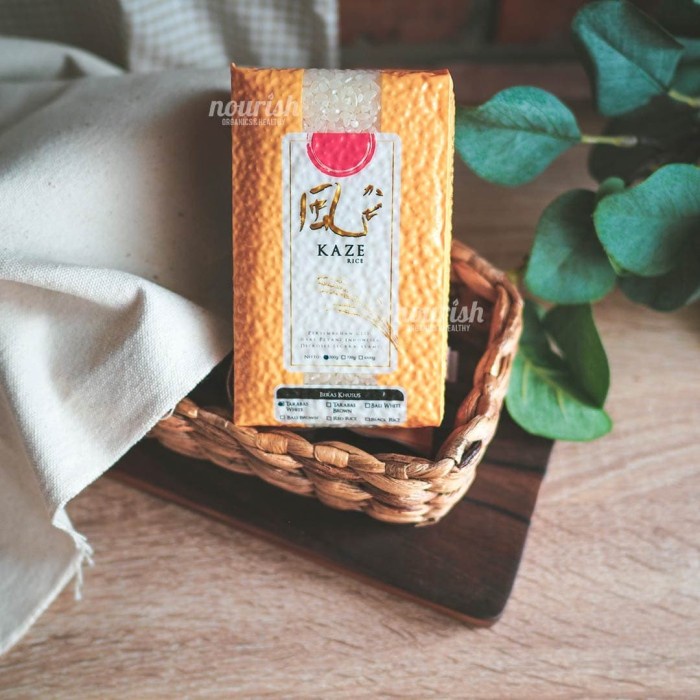 

978EqW Kaze Organic Japonica White Rice Zero Sugar (Beras Jepang) 500Gr WQ0112