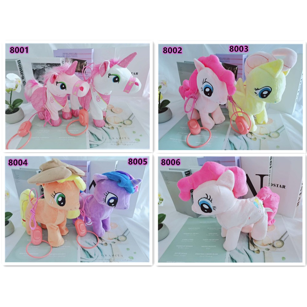 Boneka Unicorn Kuda poni Bisa berjalan /Goyang /Nyanyi/ bisa Musik Bisa Joget/mainan anak dan bayi