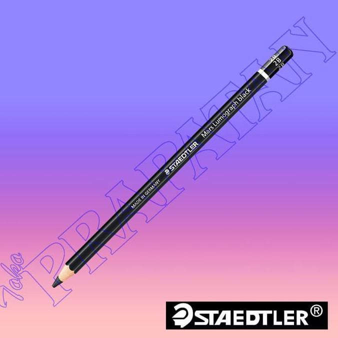 

Pensil Staedtler Black / Staedtler Mars Lumograph Black 2B, 4B, 6B, 8B - 2B