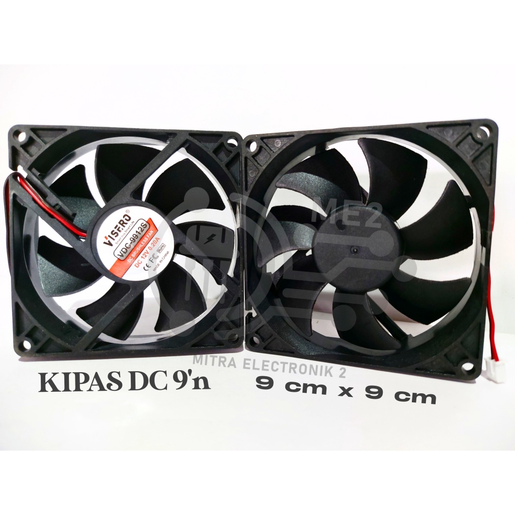 FAN DC 12V / KIPAS DC 9cm X 9cm