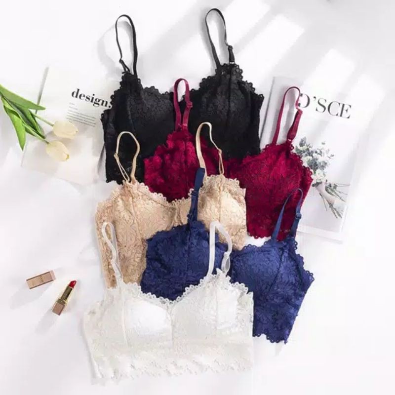 Bra wanita bunga 01 import