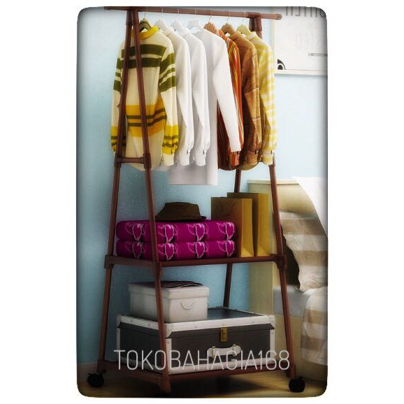 Triangle Stand hanger / rak baju/ rak buku HB404