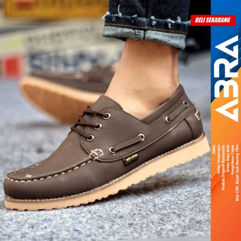 NERZON Sepatu Kasual Pria Sepatu Pria Casual Kulit Pu Cowo/Cowok