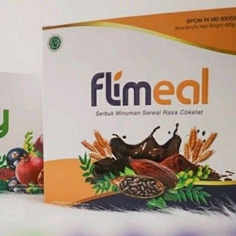FLIMEAL serbuk minuman sereal rasa coklat,minuman pengganti sarapan untuk memenuhi kebutuhan nutrisi