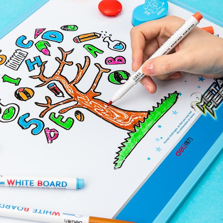 

XU159 Deli whiteboard marker Scientific formula, alcohol ink(mixed) (8/12 pcs/bag) S504 S506 ↠