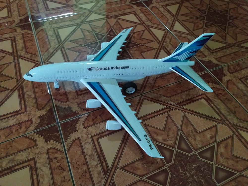 Dt0344 Promo Mainan Anak Miniatur Pesawat Terbang Garuda Indonesia Batik Air Pull Back Wjs231