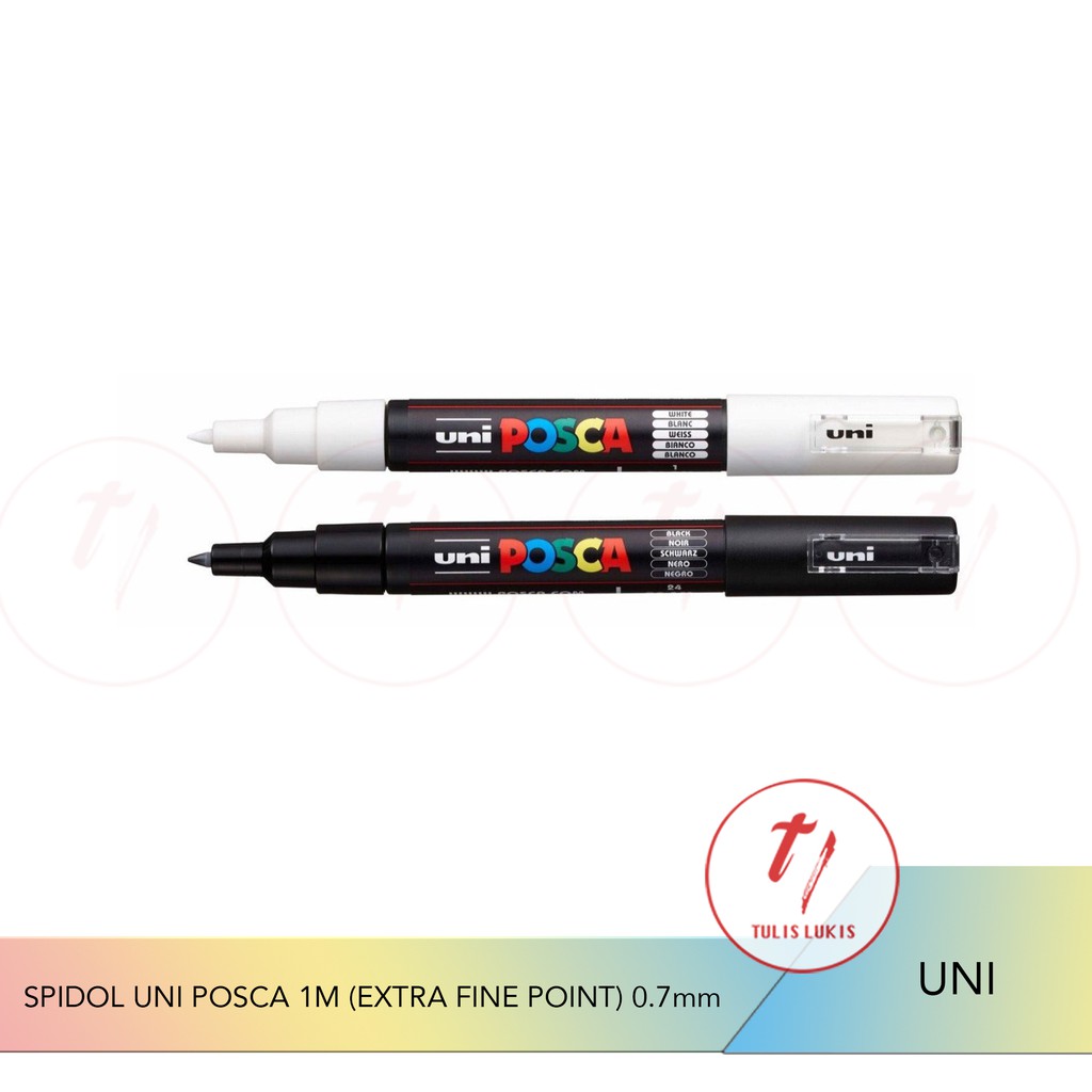 

SPIDOL UNI POSCA MARKER PC - 1M (EXTRA FINE POINT) TIP 0.7mm