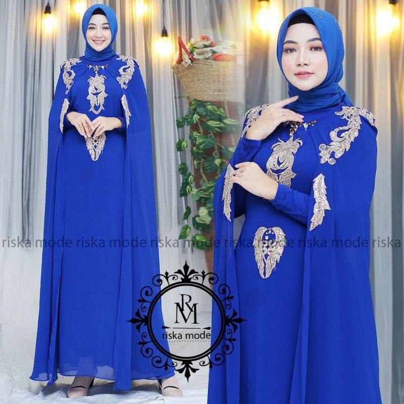 REALPICT FASHION MUSLIM/GAMIS KAFTAN BORDIR/GAMIS MUSLIM/BY RISKA MODE