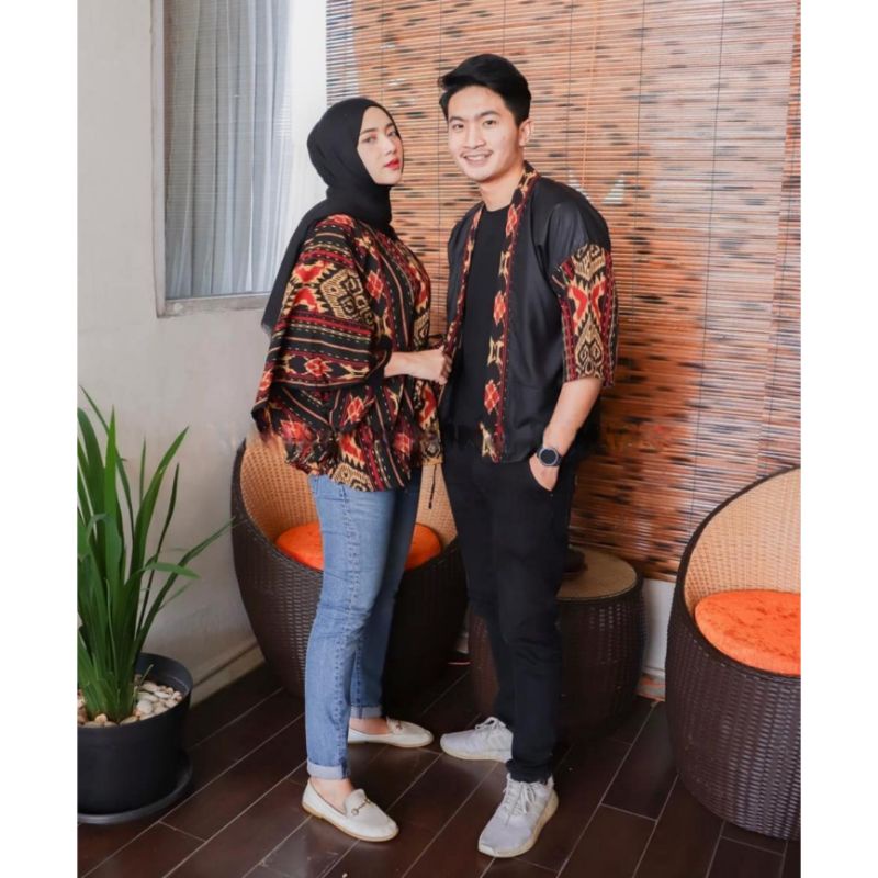 Kimono Couple Tenun Etnik Kimono Pria Wanita