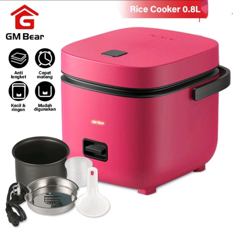 GM Bear Smart Rice Cooker Mini 0.8L - Penanak nasi minimalis