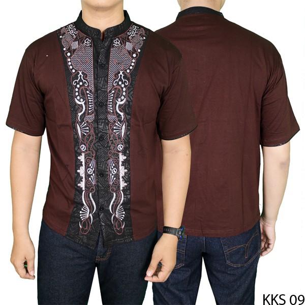 Baju Koko Lengan Pendek Katun