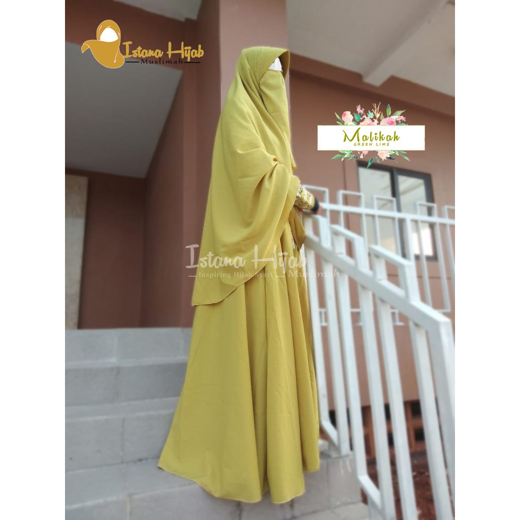 Gamis Malikah ( GREEN LIME )