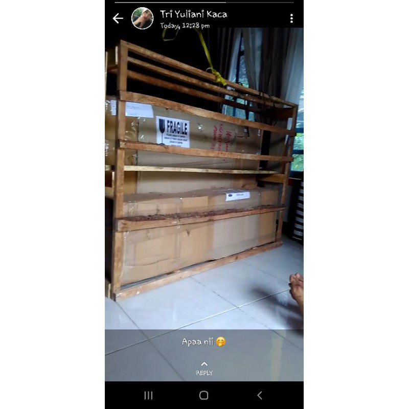

ongkos kirim cargo + packing kayu