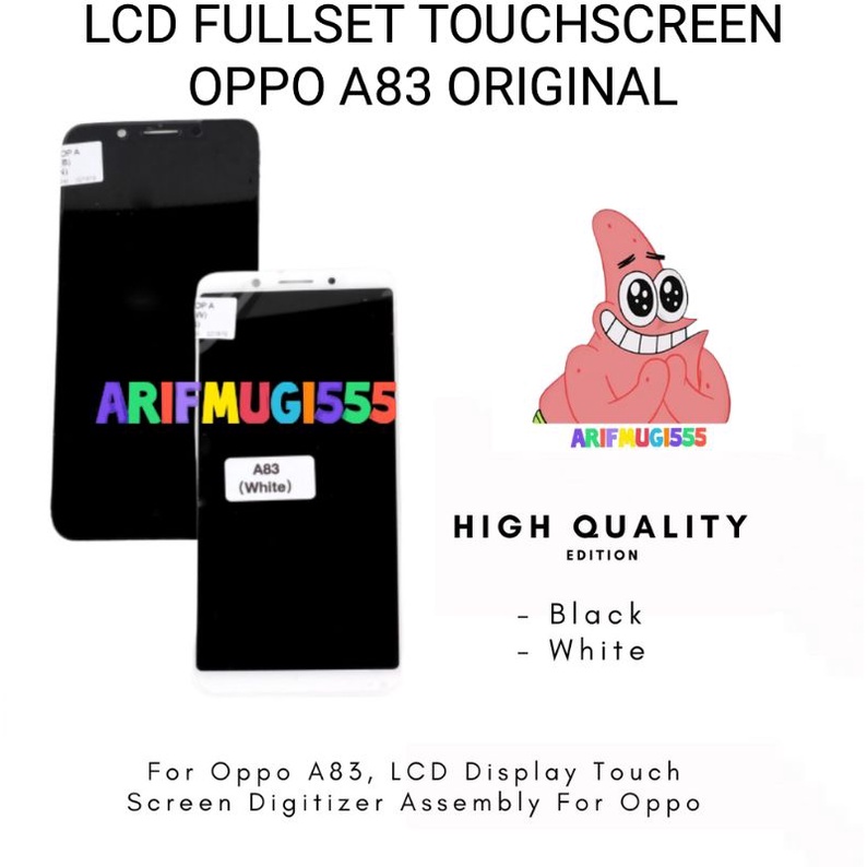 LCD Oppo A83 Fullset Touchscreen Contras Original