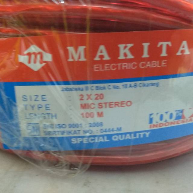 Kabel mic makita 100 meter stereo