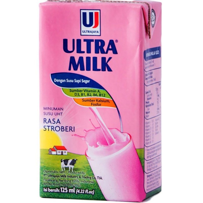 

Ultra Susu Uht Steril Strawberry 125Ml