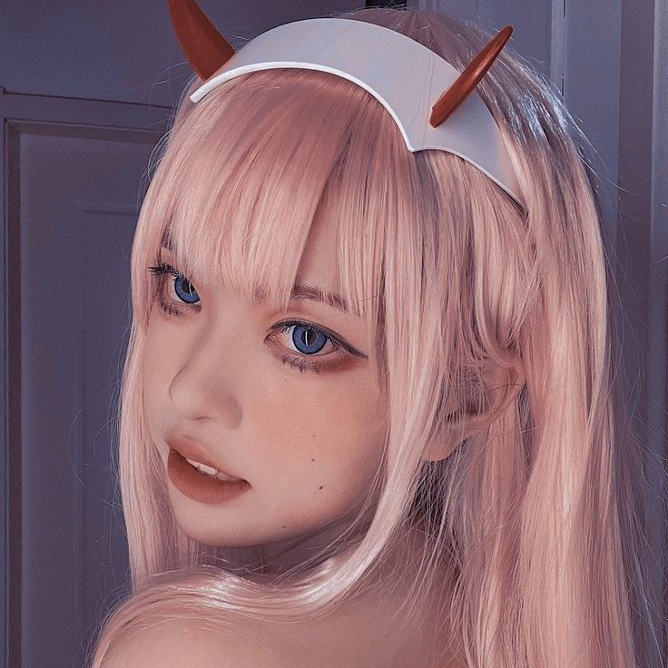 [ JEE-WA ] Jeewa Zero Two Bando Rambut Wig Headband Cosplay Costume Bando Zero Two Anime Darling In 